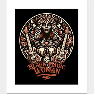 Band Santana, Latin Rock hits "Black Magic Woman":  tshirt mug, sticker, print, Posters and Art